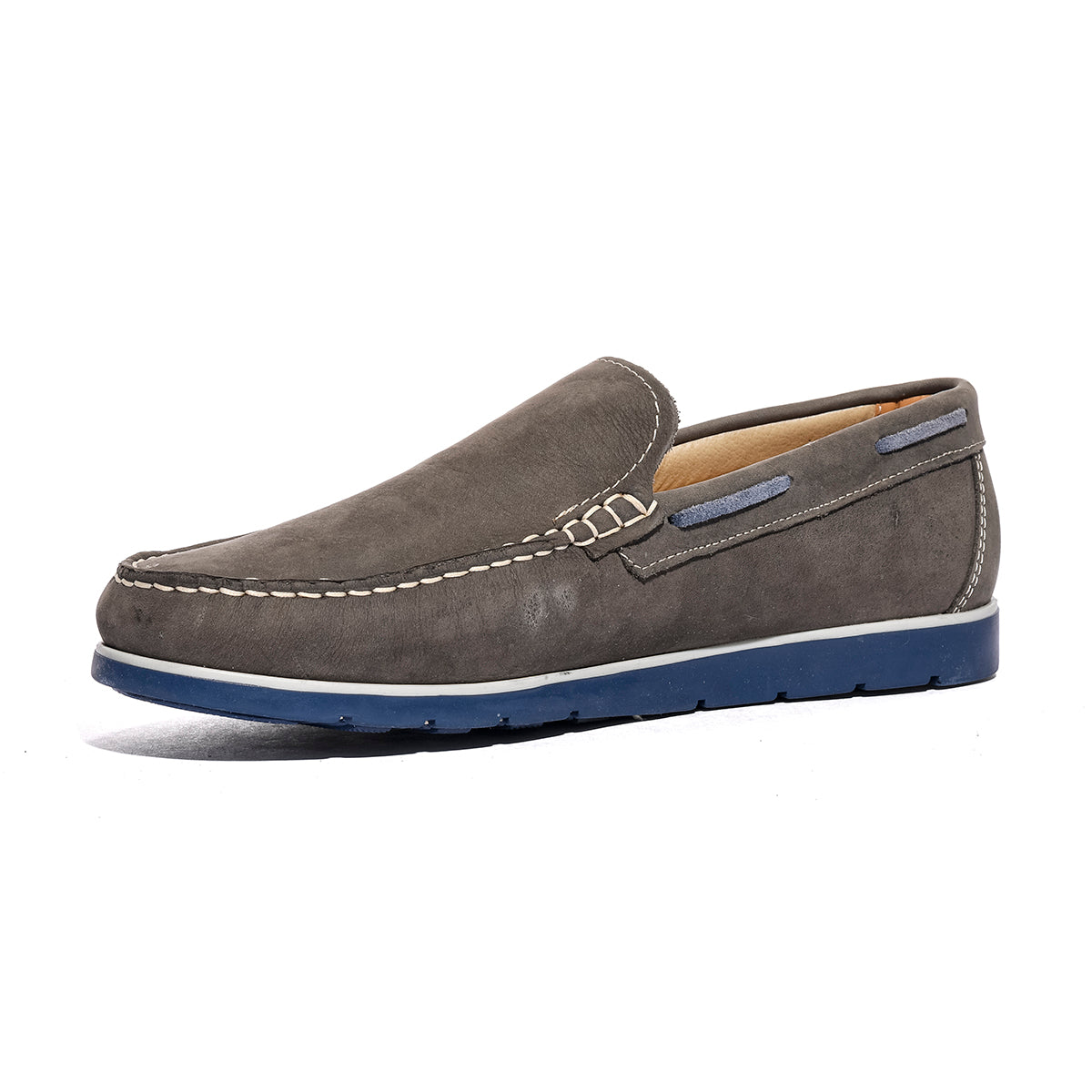 VARESE 07 NABUK GRIGIO Mocassini Uomo 