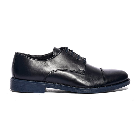 VARESE 111 PELLE BLU Stringata Uomo 