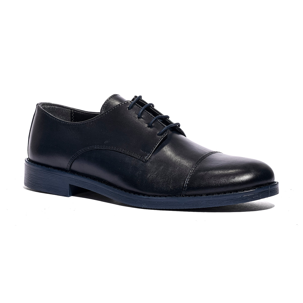 VARESE 111 PELLE BLU Stringata Uomo 