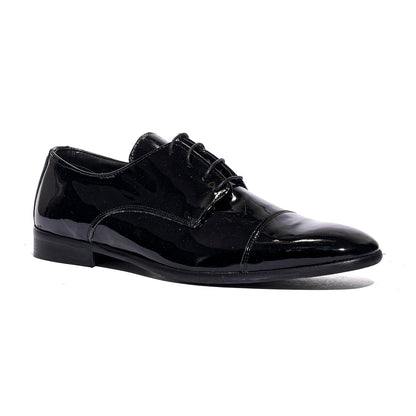 VARESE 111 VERNICE NERO Stringata Uomo 