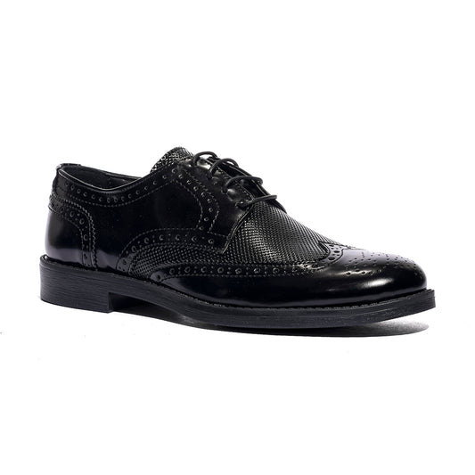 VARESE 112FORATO NERO Stringata Uomo 