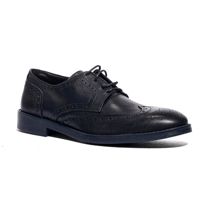 VARESE 112 PELLE BLU Stringata Uomo 