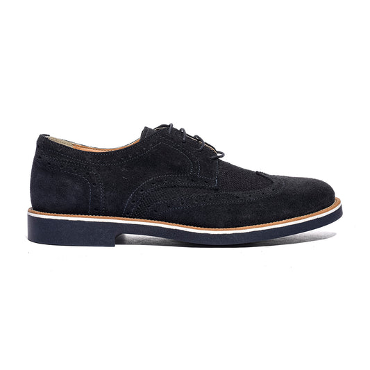 VARESE 1301 CAMOSCIO BLU Stringata Uomo 