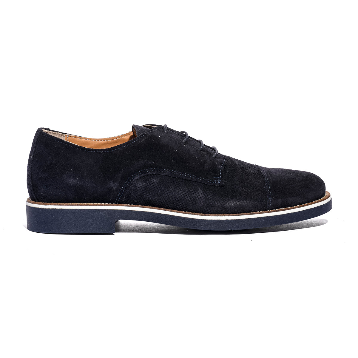 VARESE 1401 CAMOSCIO BLU Stringata Uomo 
