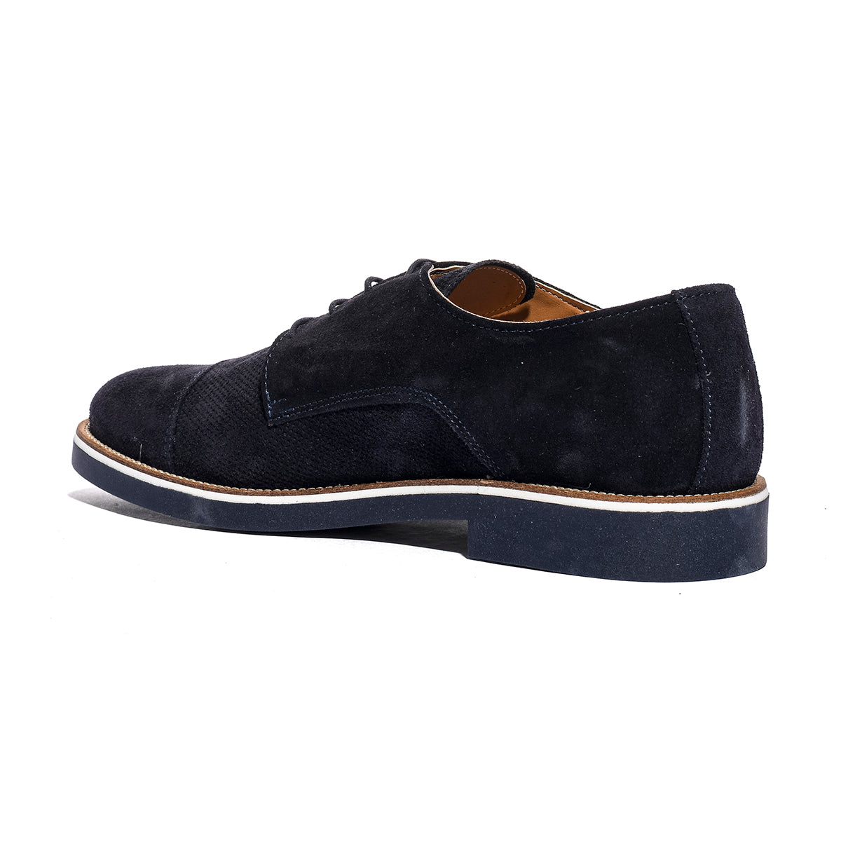 VARESE 1401 CAMOSCIO BLU Stringata Uomo 