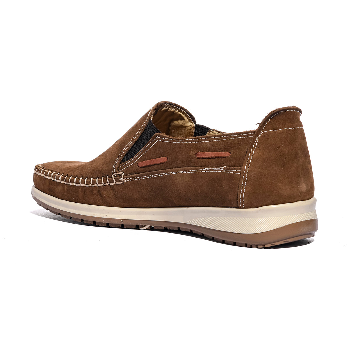 VARESE 221 NABUK TAUPE Mocassini Uomo 