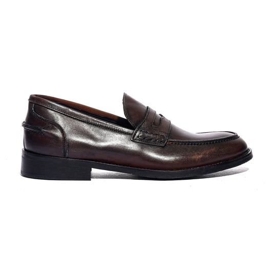 VARESE 302 PELLE NERO Mocassini Uomo 