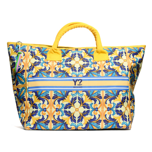 Y-NOT LPI005S6 YELLOW BORSA DA SPIAGGIA Donna 