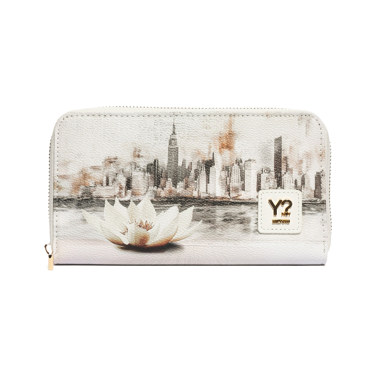 Y-NOT YES361S6 NEW YORK IN WHITE PORTAFOGLIO Donna 