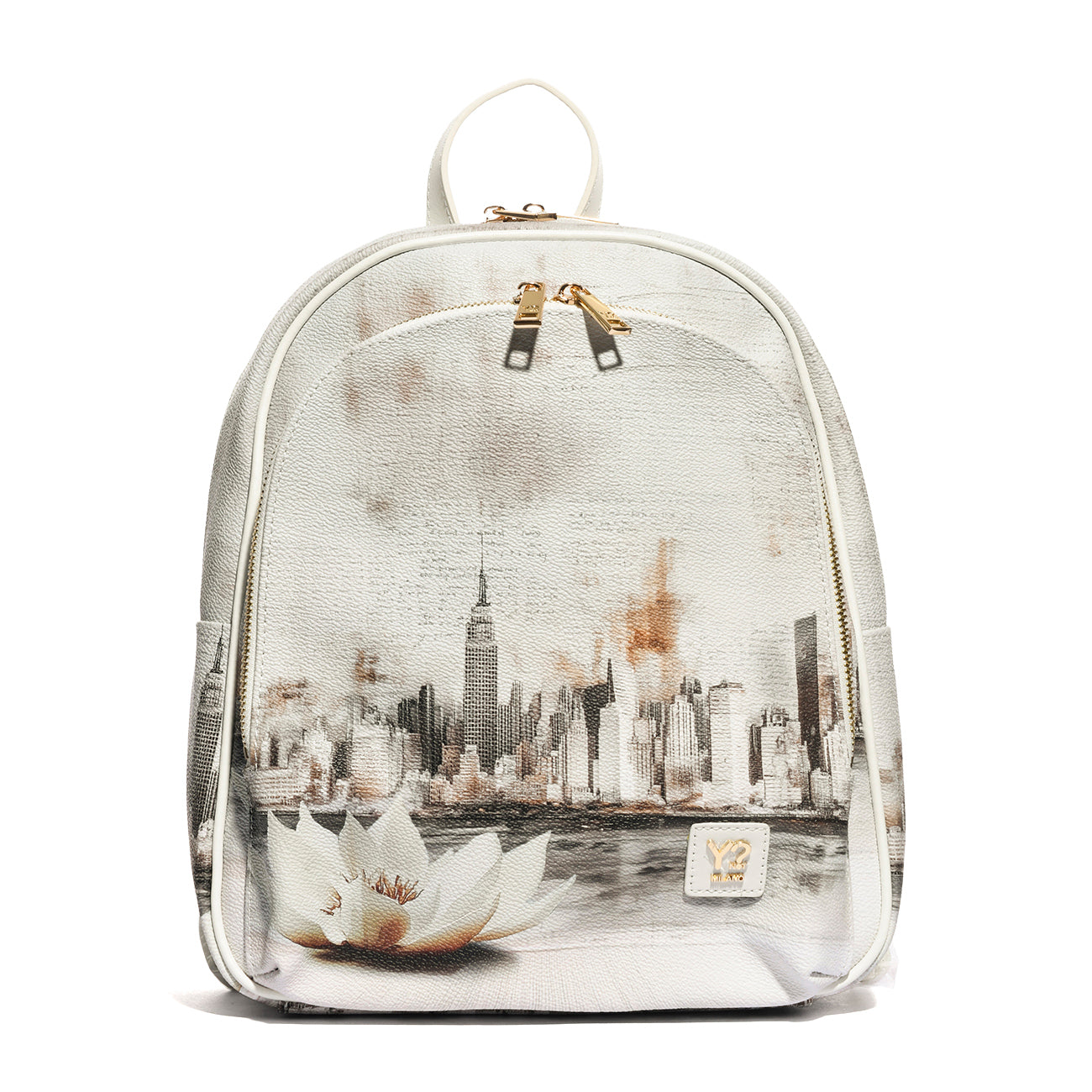 Y-NOT YES579S6 NEW YORK IN WHITE Zaino Donna 