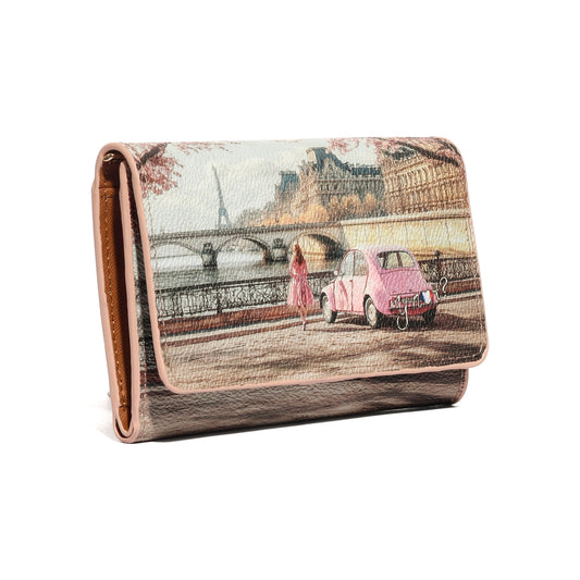 Y-NOT YES653S6 PARIS EN ROSE PORTAFOGLIO Donna 
