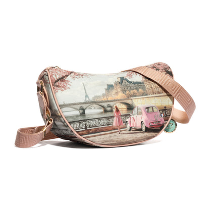 Y-NOT YES717S6 PARIS EN ROSE BORSA TRACOLLA PICCOLA Donna 