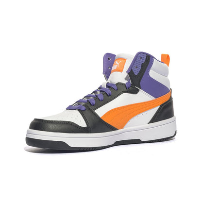PUMA 393831-34 WHITE ORANGE BLACK Sneakers Donna 