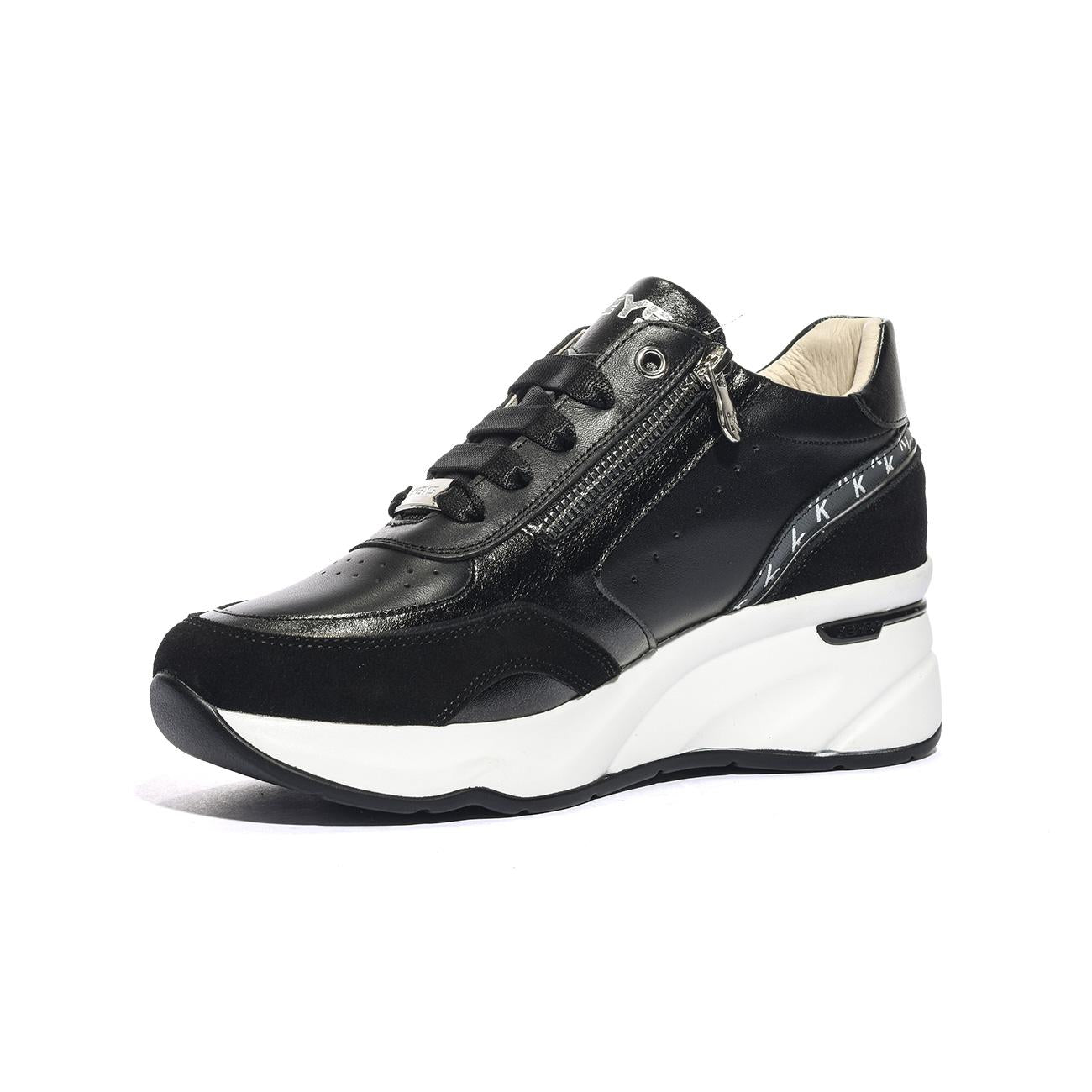 KEYS K10591 BLACK SILVER Sneakers Donna 
