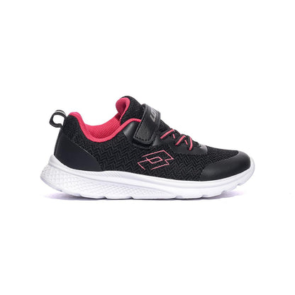 LOTTO 223078310 All Black Glamour Pink Sneakers Bambina 