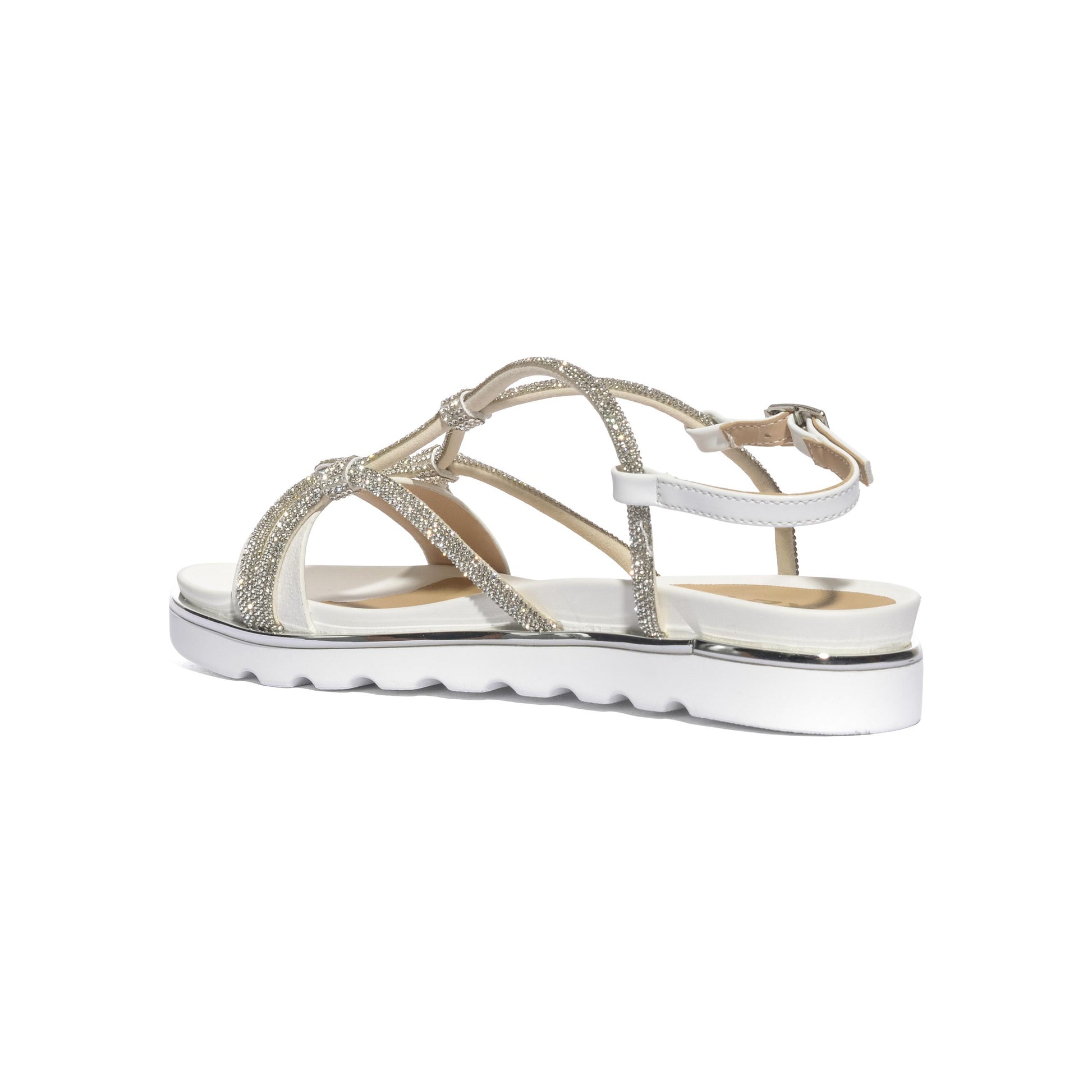 KEYS K12254 SILVER WHITE Sandali Donna 