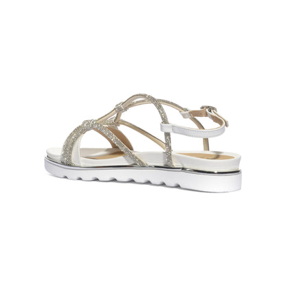 KEYS K12254 SILVER WHITE Sandali Donna 