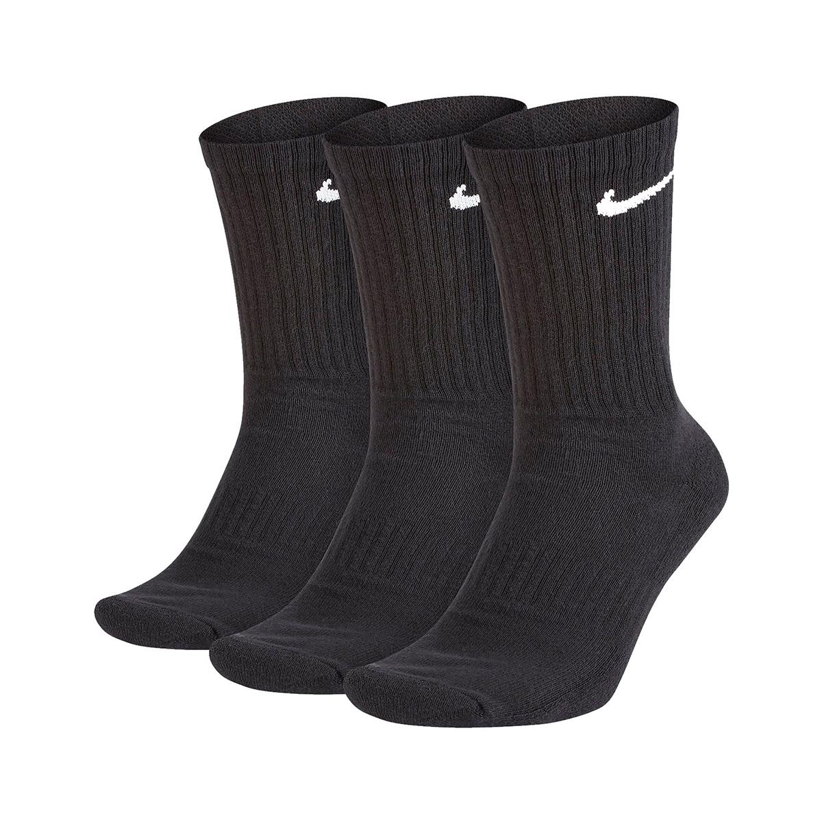 NIKE SX7664-010 BLACK WHITE Calzini Unisex 