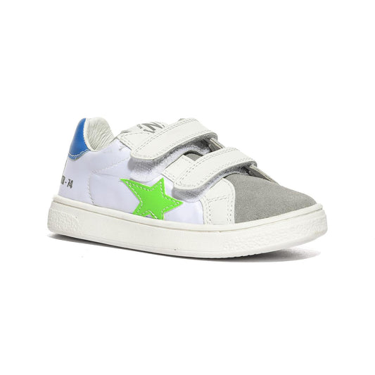 NATURINO 0012017499.14.1B31 GREY.WHITE.GREEN FLUO Sneakers Bambino 