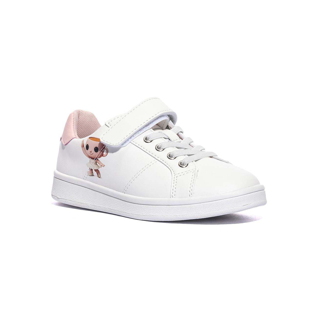 SKIFIDOL SK020 WHITE PINK Sneakers Unisex Bambino 