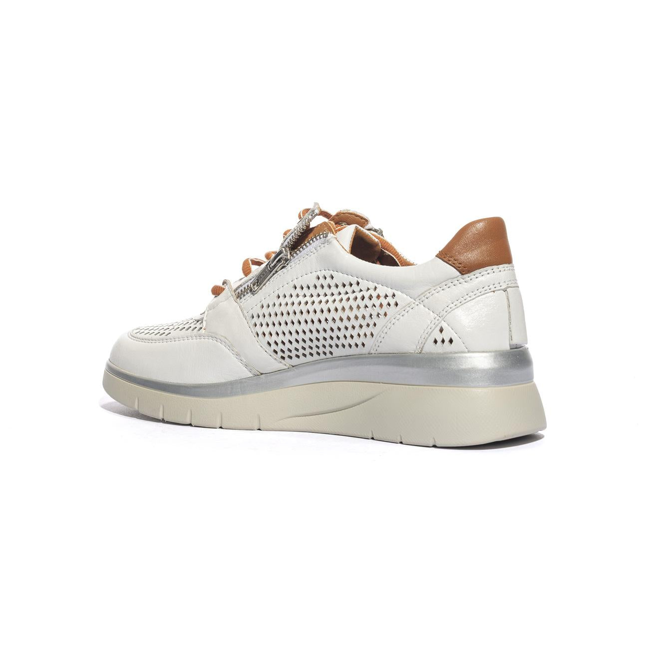 JOAN LEI 19313 WHITE CUOIO Sneakers Donna 
