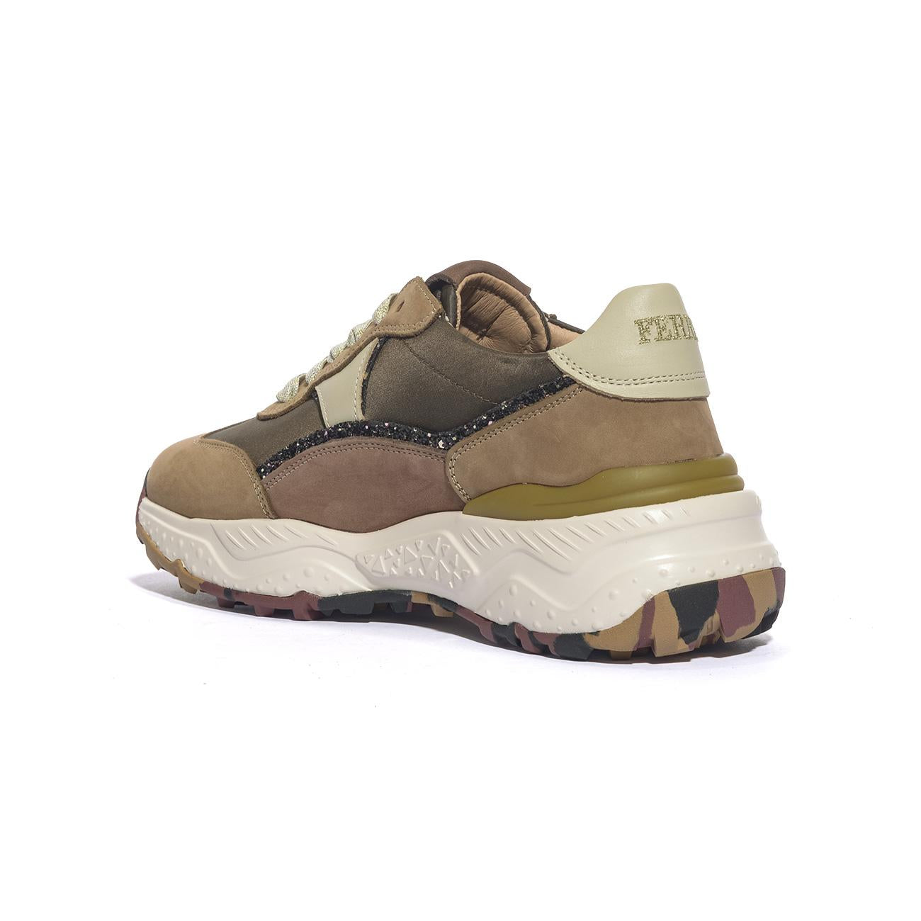 FERRE' F451 BEIGE PLATINO Sneakers Donna 