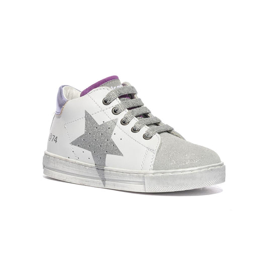 FALCOTTO 0012018845.26.2N94 WHITE SILVER TULIP Sneakers Bambina 