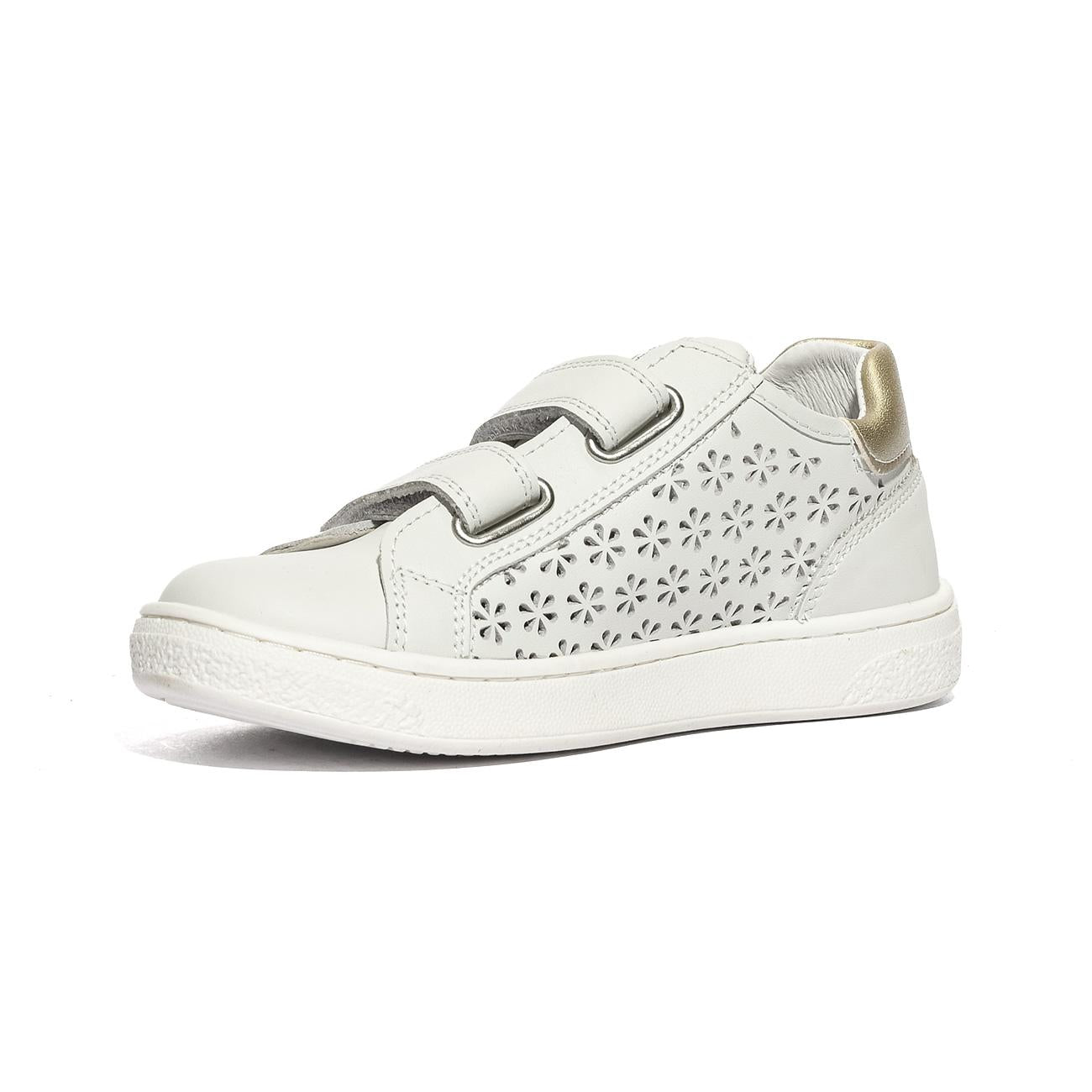 NATURINO 0012019082.01.0N01 WHITE.GOLD Sneakers Bambina 