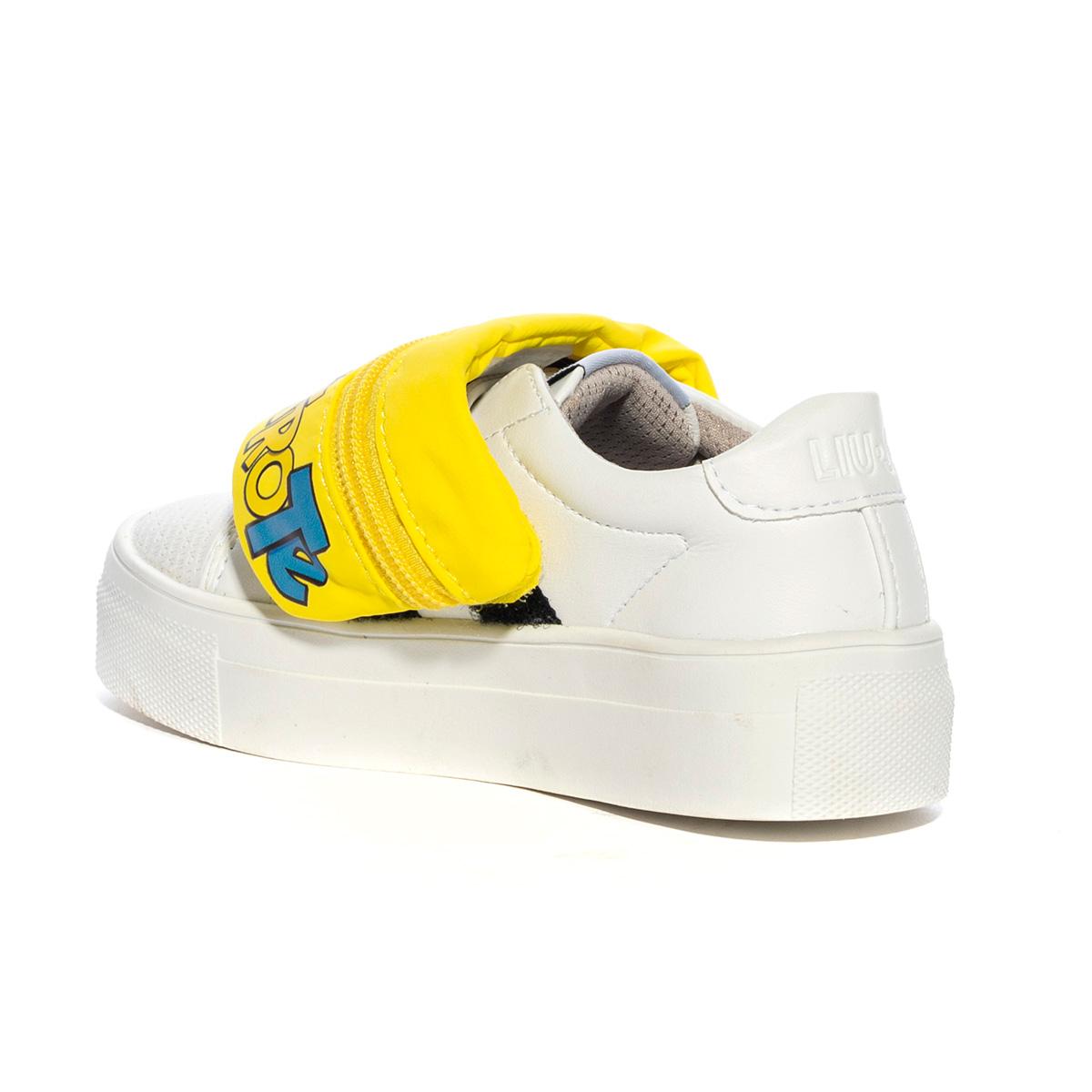 Sneaker Liu Jo Alicia 5 Bianche Gialle Me Contro Te 4F0829EX014MILK YELLOW LIUJO