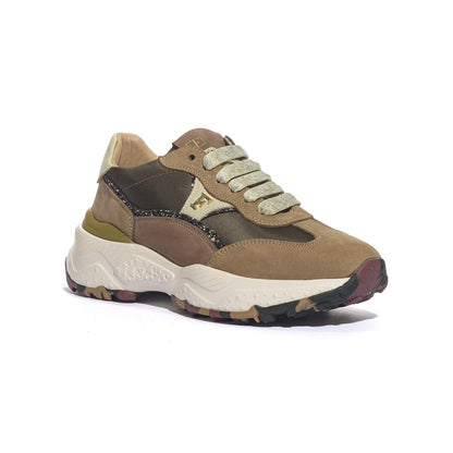 FERRE' F451 BEIGE PLATINO Sneakers Donna 