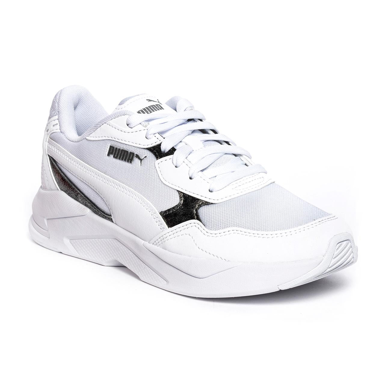 PUMA 384848-01 WHITE WHITE SILVER Sneakers Donna 