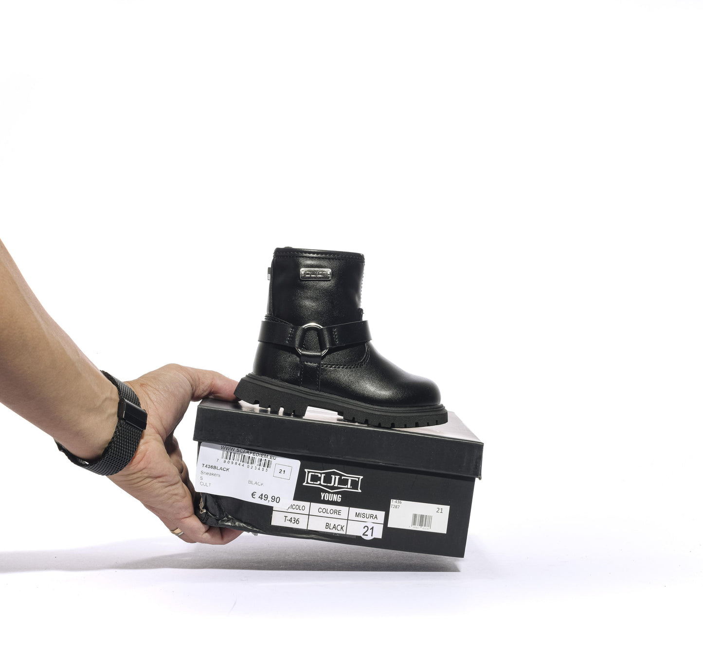 CULT T436 BLACK Stivaletti Bambina 