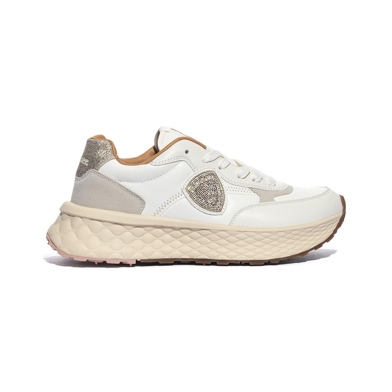 BLAUER S6VENUS01 LEM CREAM PLATINUM Sneakers Donna 