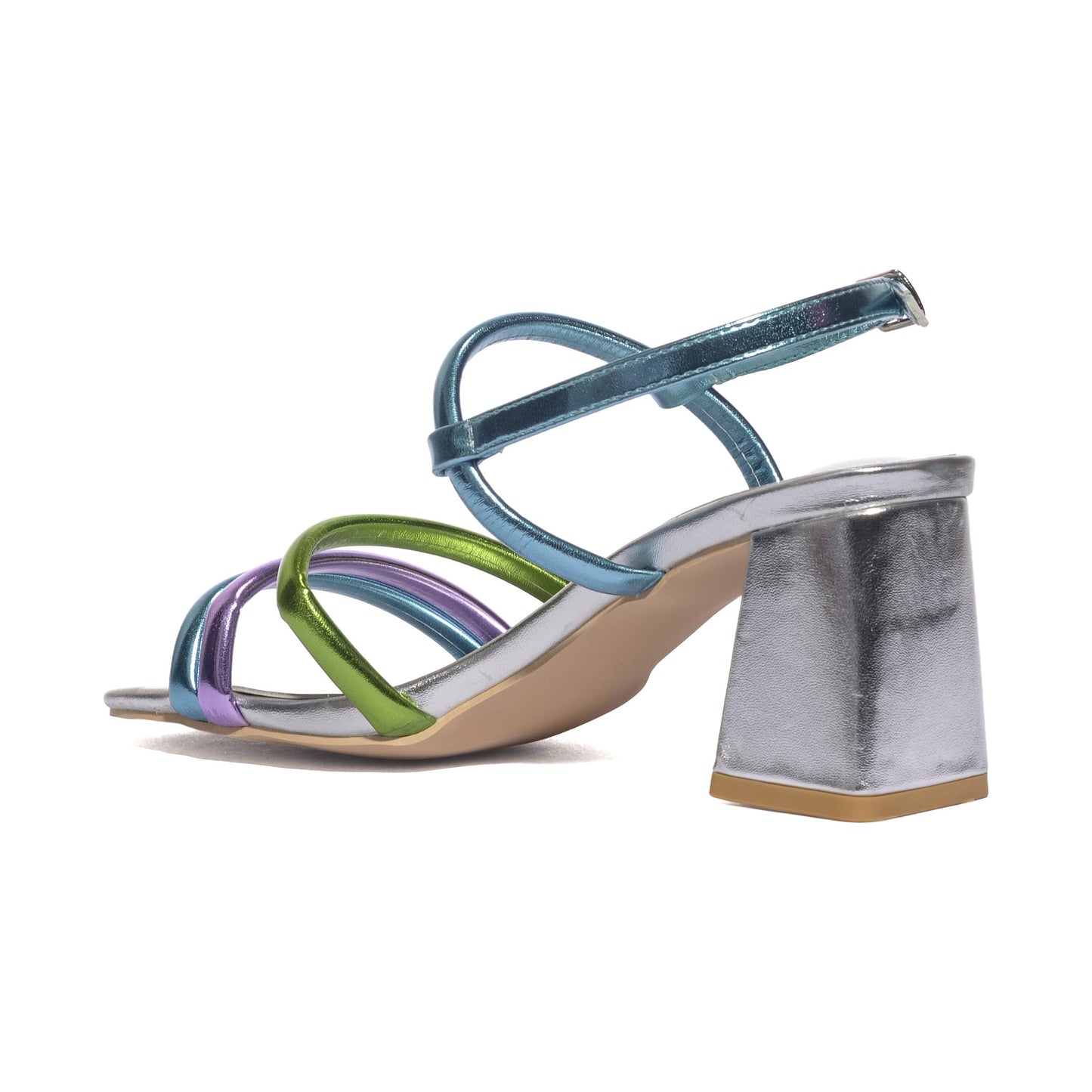 KISS KRISS G31 MULTICOLOR ARGENTO Sandali Donna 