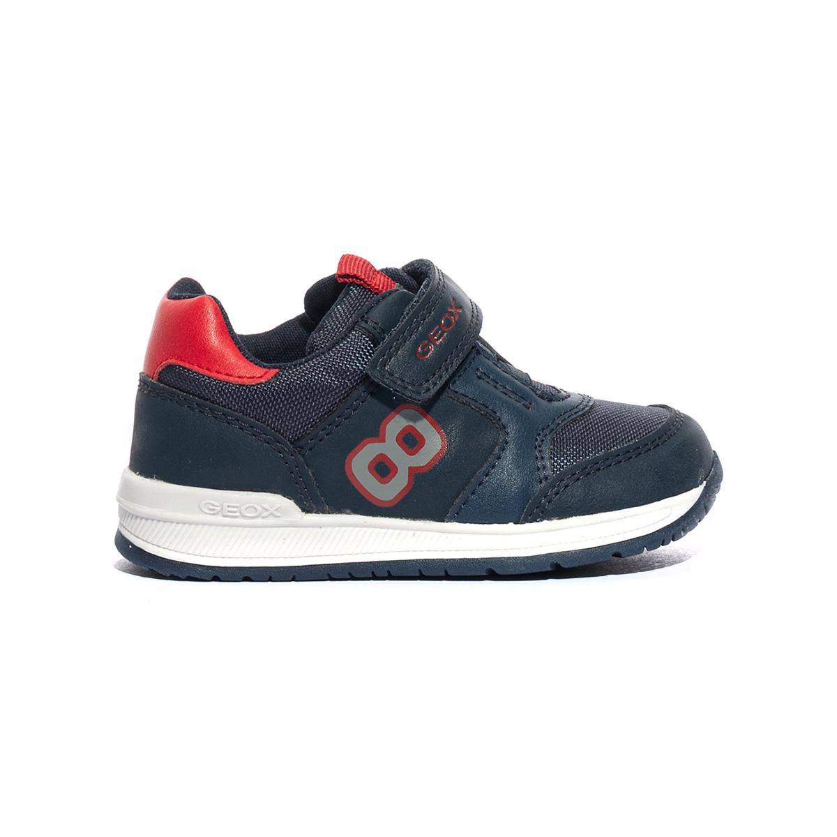 GEOX B360RA 054FU NAVY RED C0735 Sneakers Bambino 