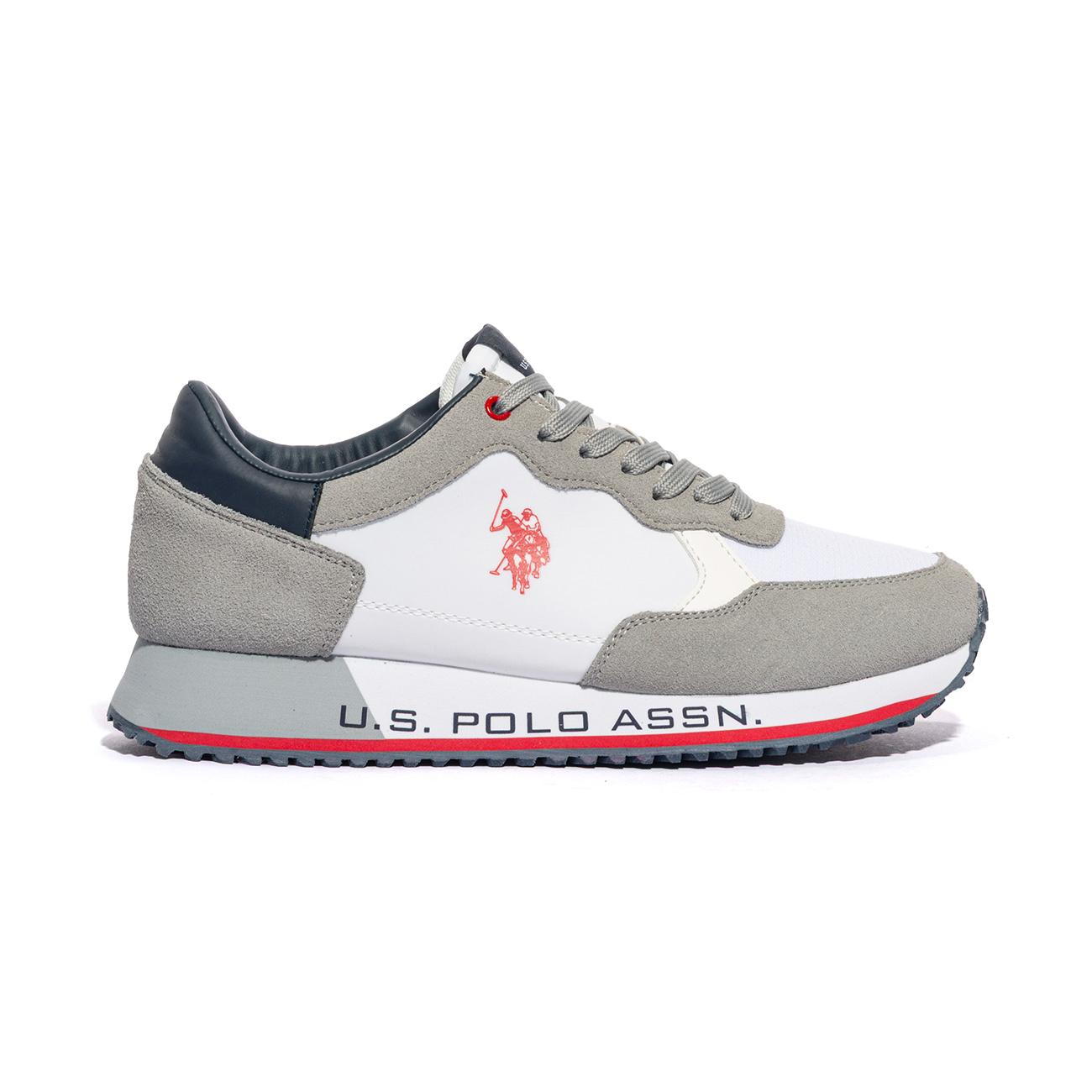 U.S. POLO ASSN. CLEEF006 WHI LGR Sneakers Uomo 