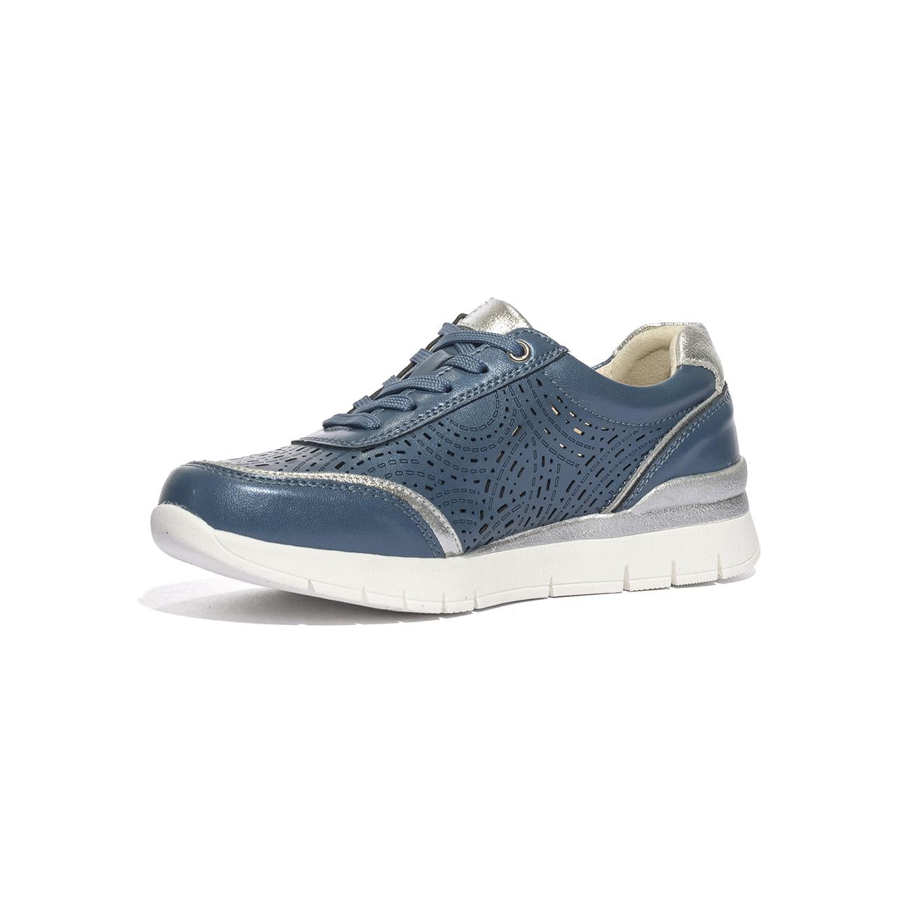 CC RESORTS CAIRO BLUE SILVER Sneakers Donna 
