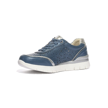 CC RESORTS CAIRO BLUE SILVER Sneakers Donna 