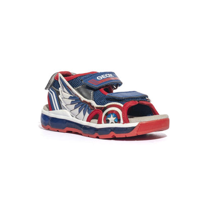 GEOX J450QA 1454 BLUE RED C0200 Sandali Bambino 