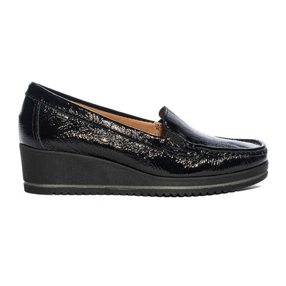 VALLEVERDE 11425 VERNICE NERO Mocassini Donna 