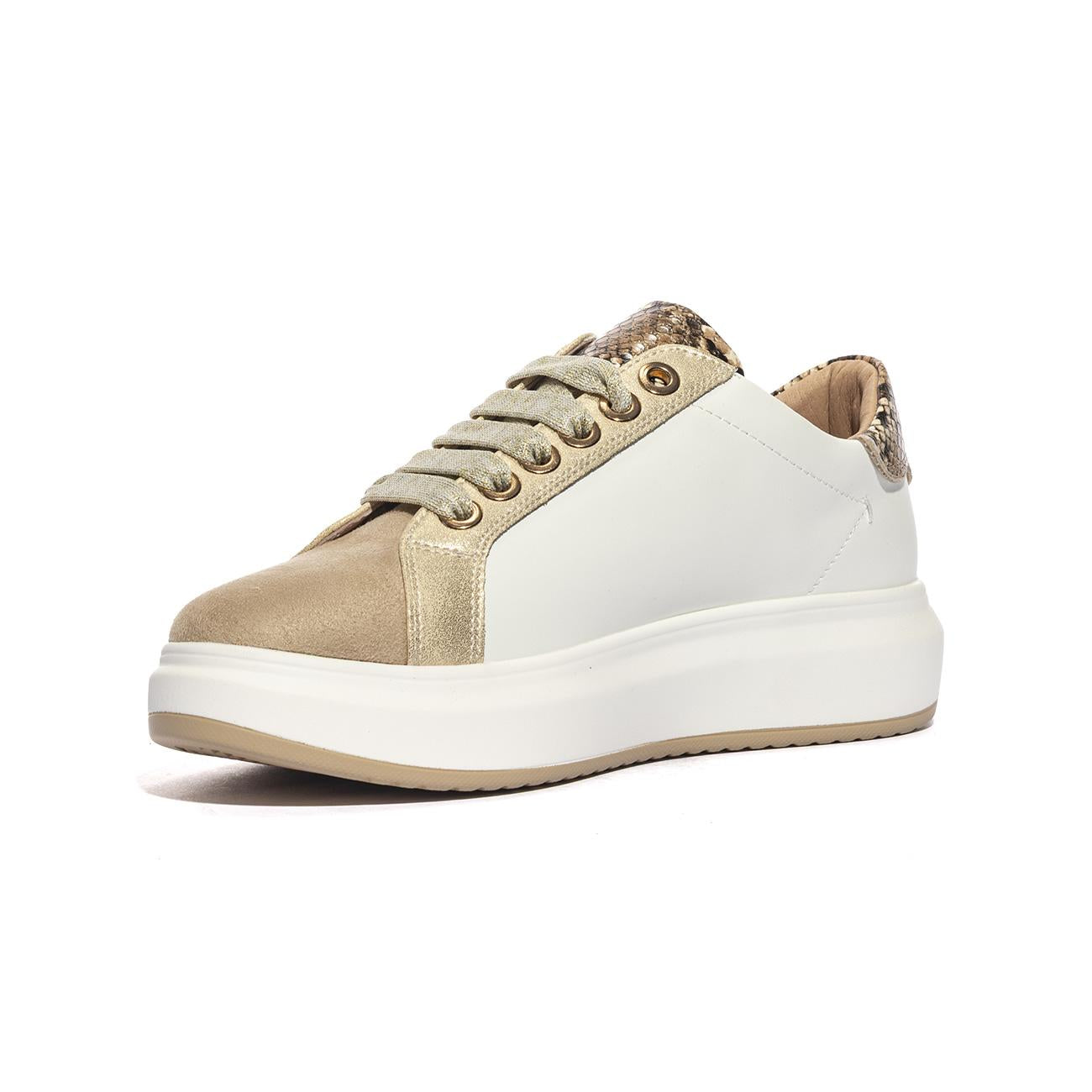 FERRE' F441 BEIGE WHITE Sneakers Donna 