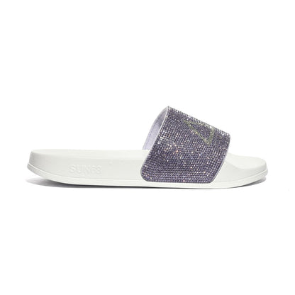 SUN 68 X36211 BIANCO/LILLA Ciabatte Donna 