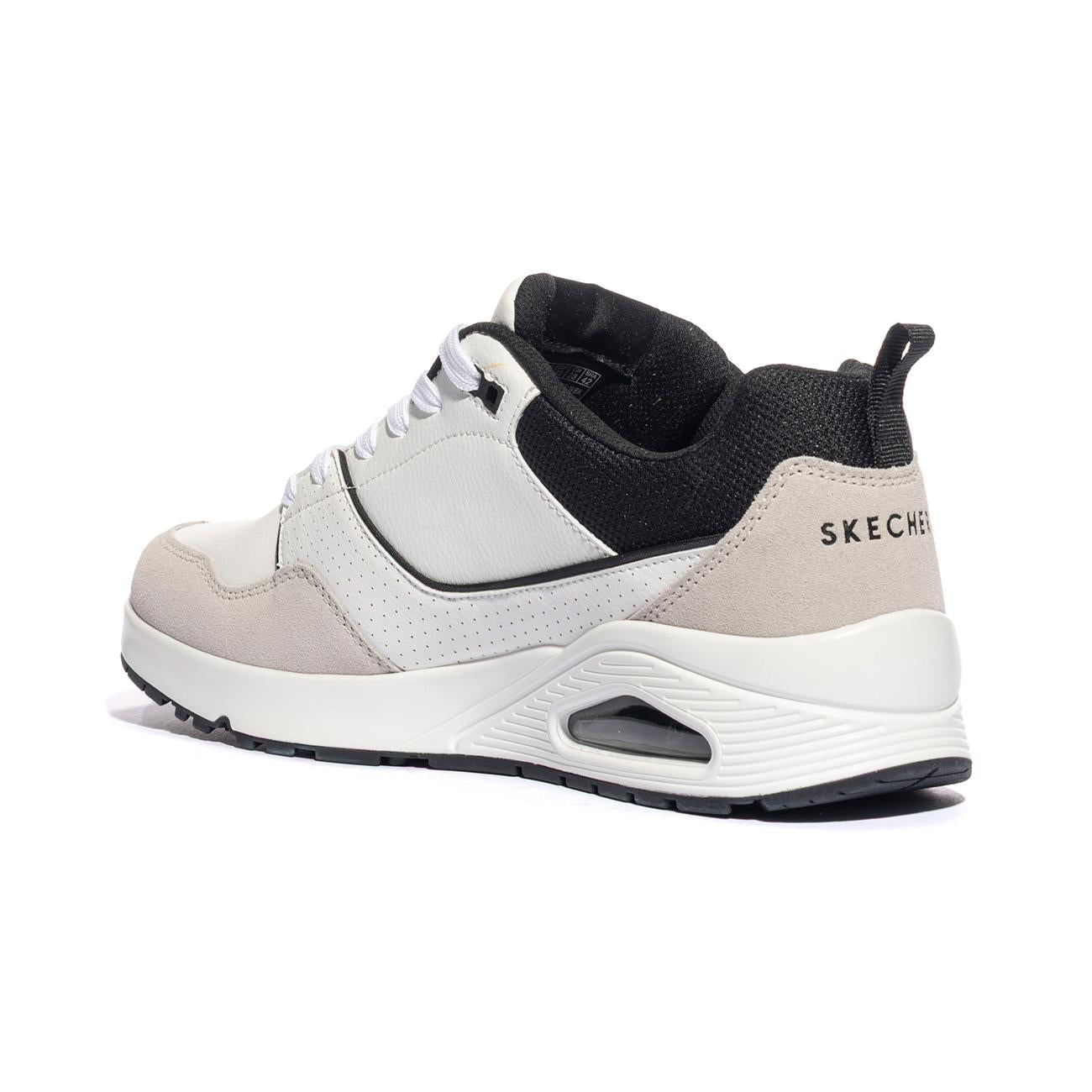 SNeakers SKechers Uno Retro One Bianche 183020WBK SKECHERS