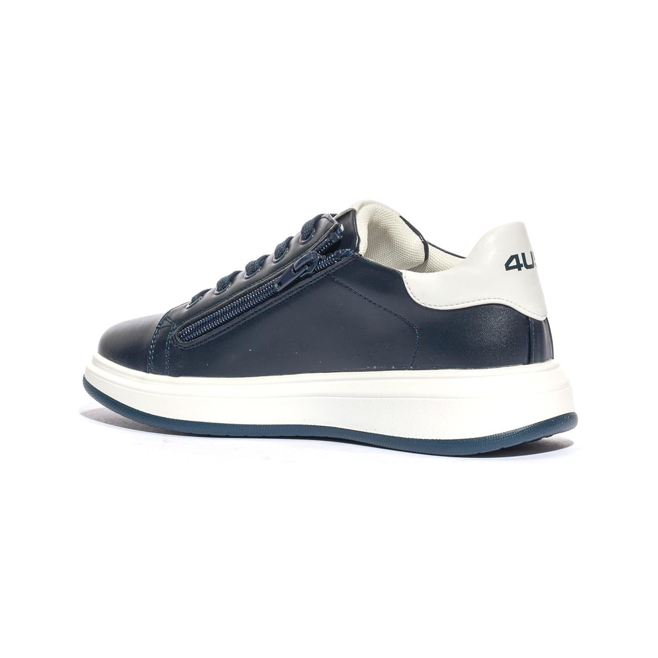 4US 42700 BLU WHITE Sneakers Bambino 
