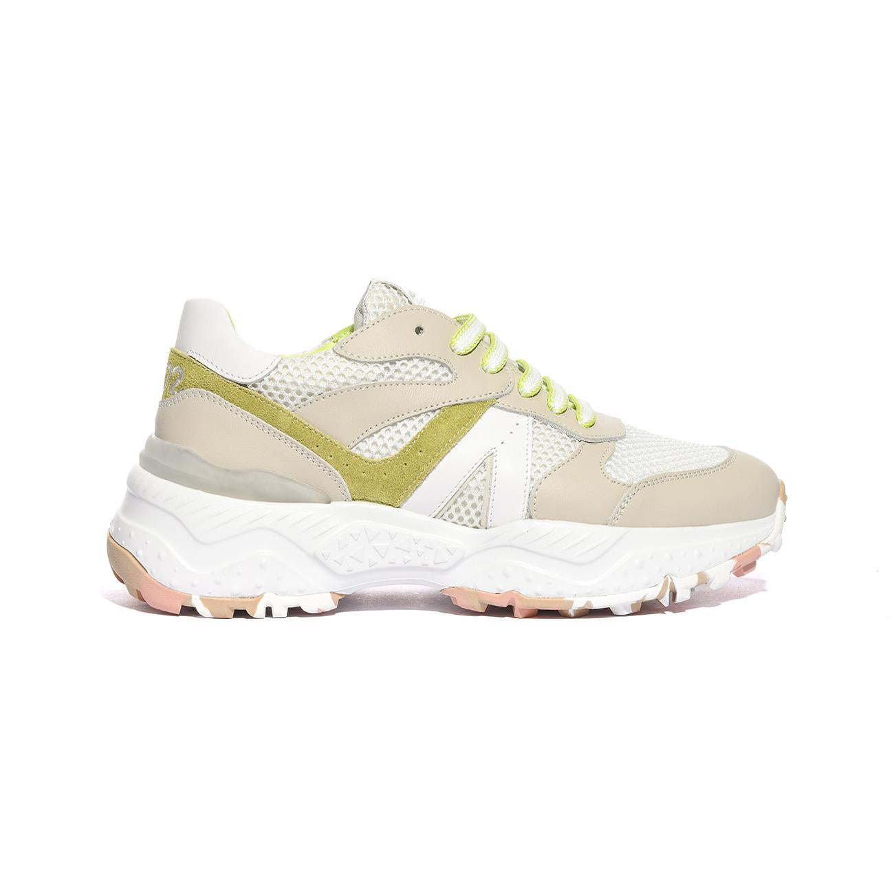ACCADEMIA 72 AC111 BEIGE WHITE Sneakers Donna 