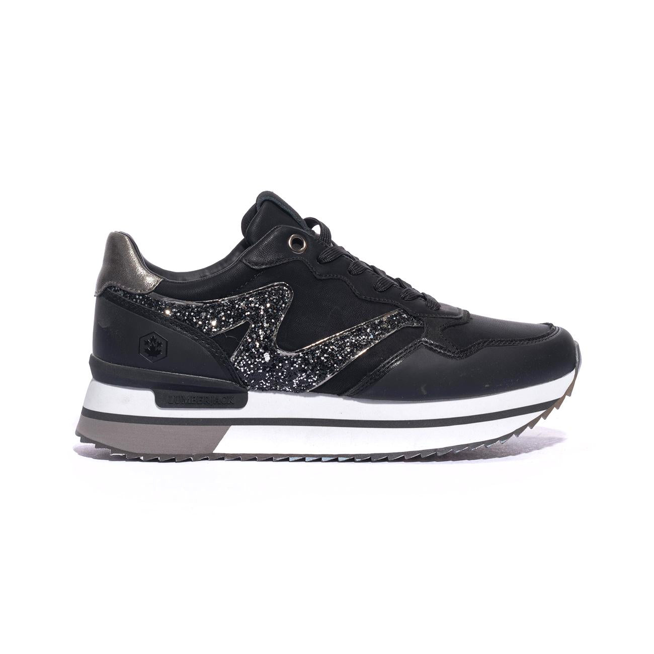 LUMBERJACK SWF8005-006 BLACK Sneakers Donna 