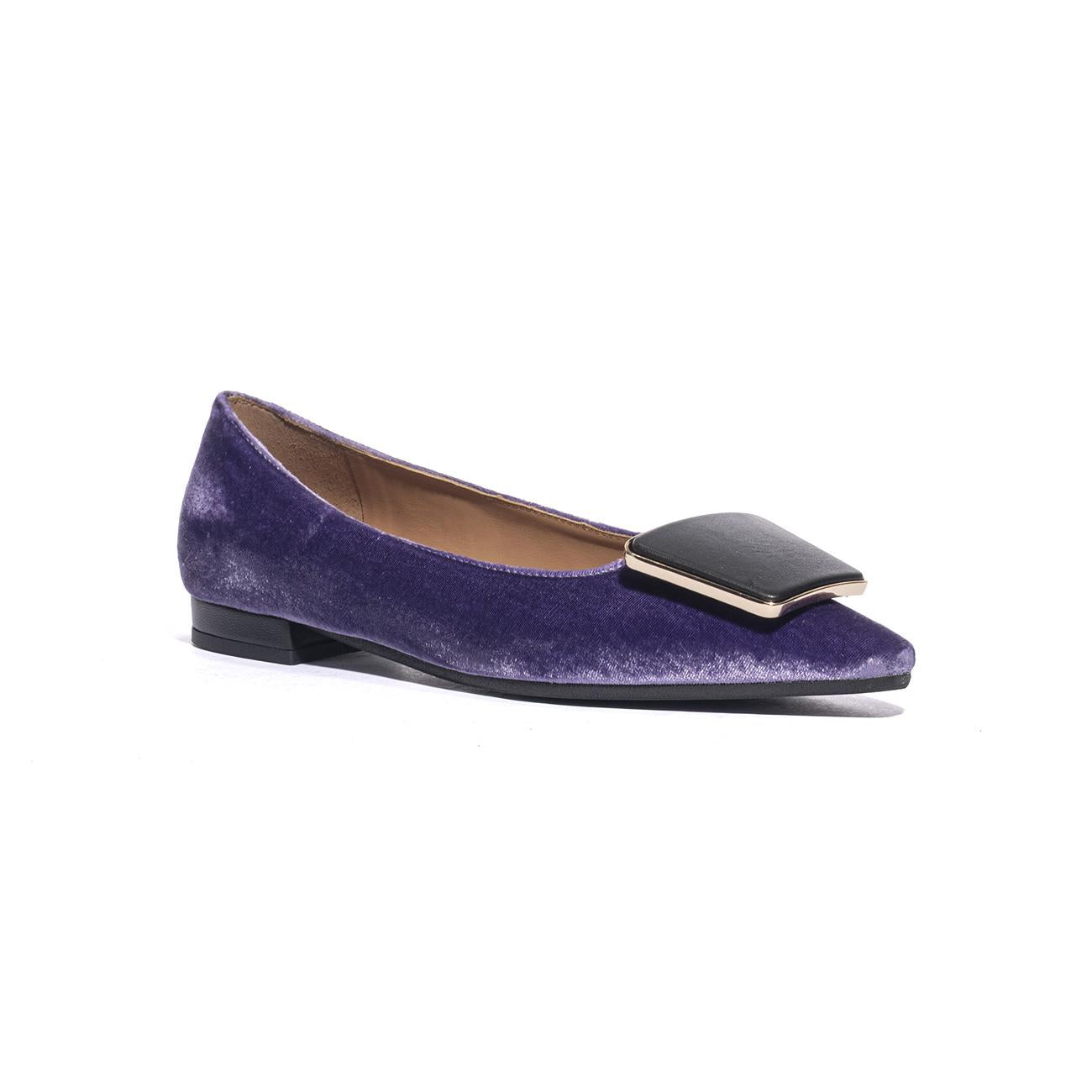 Infradito Uzuri  VELLUTO Viola 63E3VIOLA FRAU