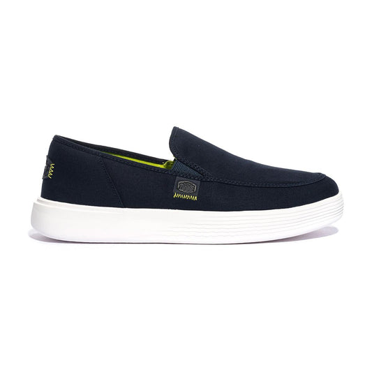 HEY DUDE HD41093-462 Canvas Navy White Slip-on Uomo 