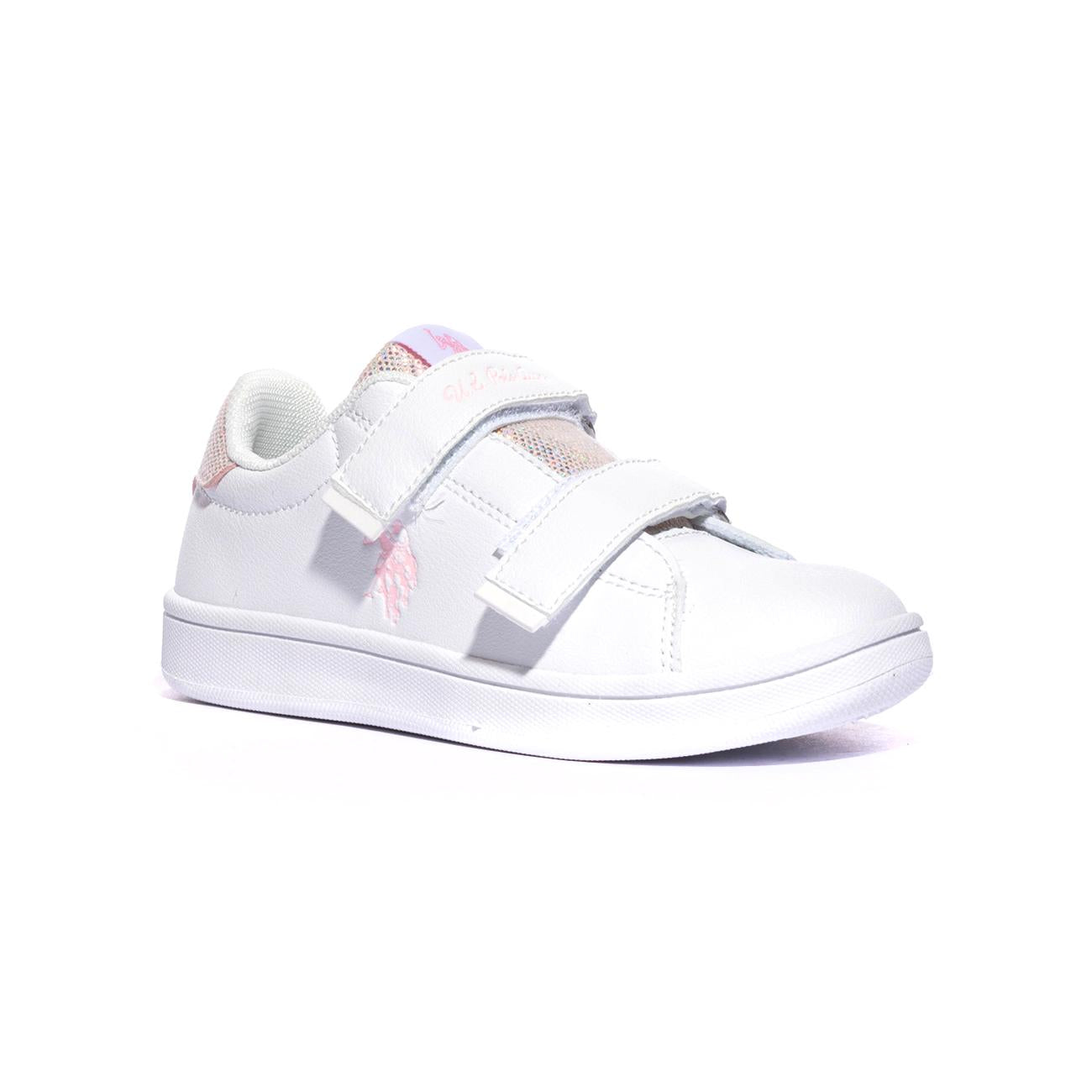 U.S. POLO ASSN. TRACE002 WHI PIN Sneakers Bambina 