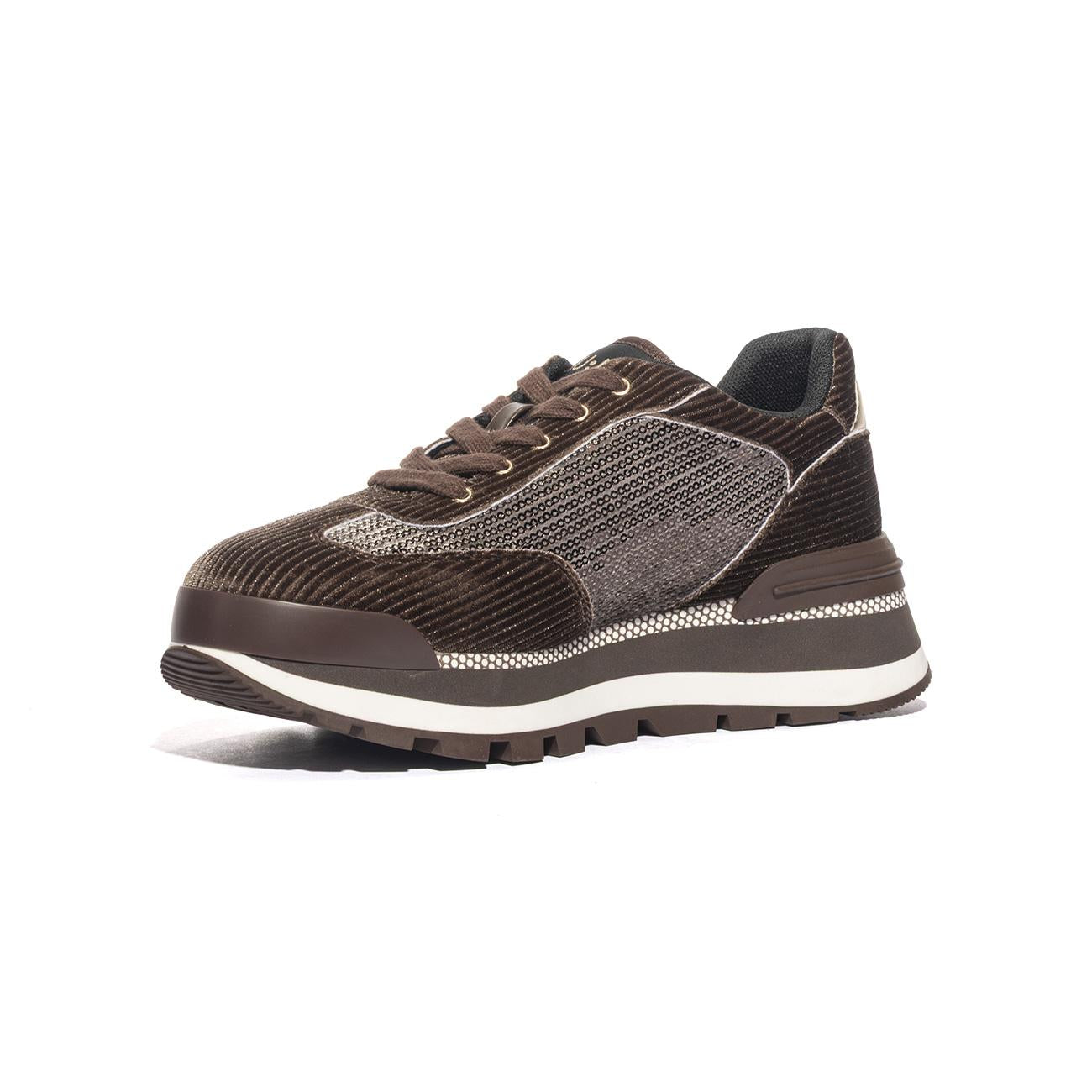 Sneakers Liu Jo AMAZING Marroni BF4053TX432S1801SEQUINS EBONY LIUJO